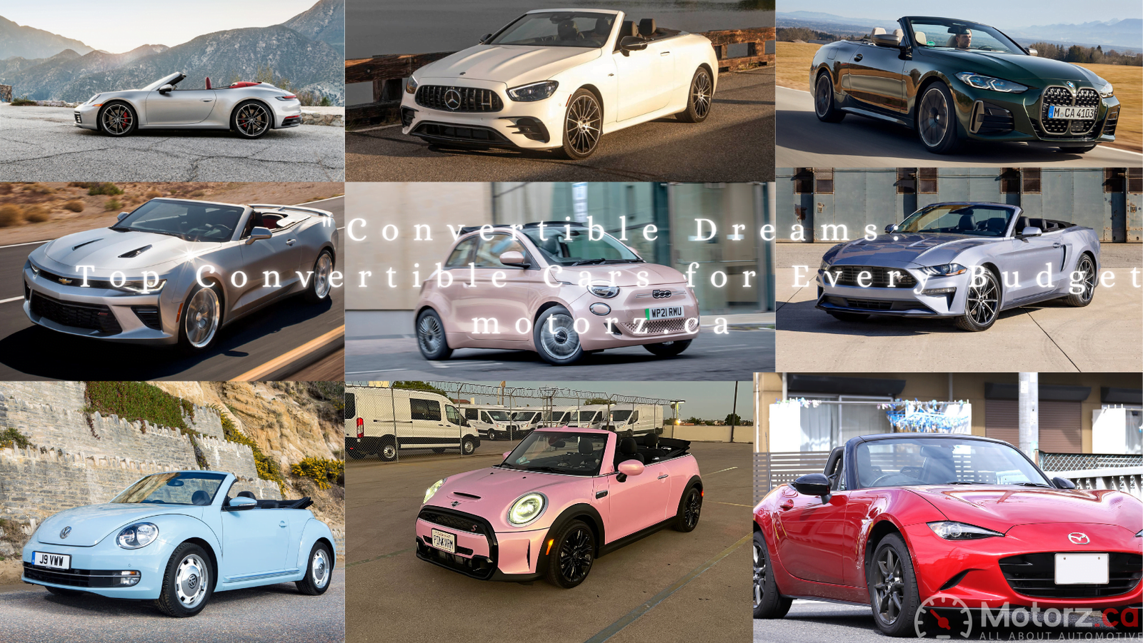 Convertible Dreams Top Convertible Cars for Every Budget