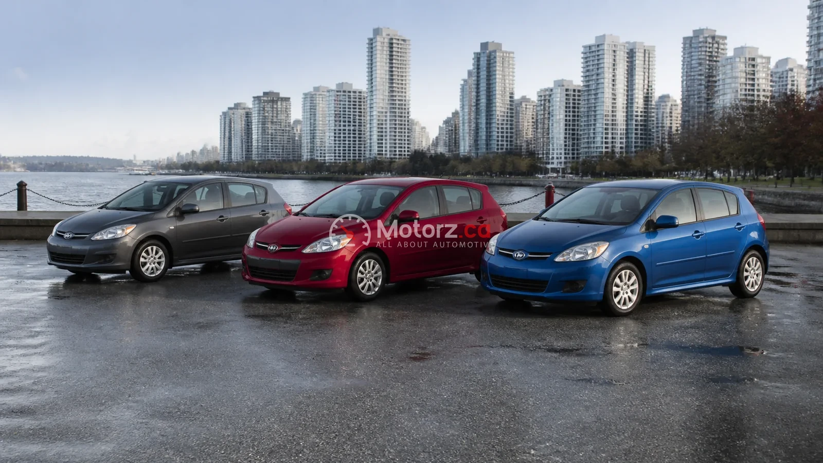 Fuel-Efficient Used Cars in Canada: 10 to Compare 1 Conceptual group of fuel-efficient used cars in a Canadian urban setting