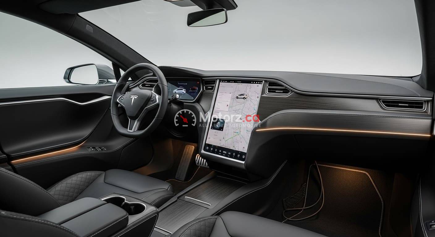 Audi A6 e-tron vs. Tesla Model S: Is Audi Finally the Electric Sedan King? 3 Tesla’s Cabin