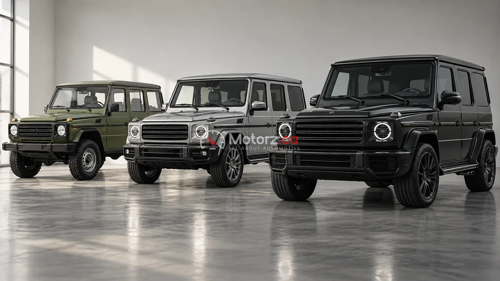 Conceptual boxy luxury off-road SUV; not an exact Mercedes-Benz model photograph
