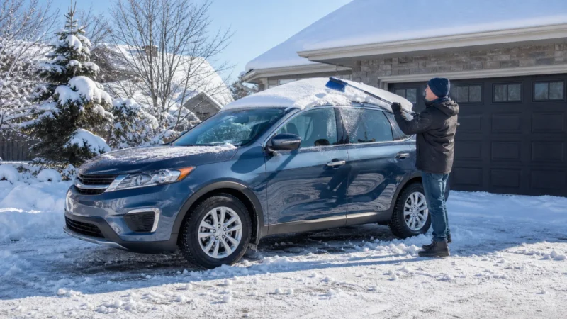 How to Clear Snow and Ice From Your Car Before Driving