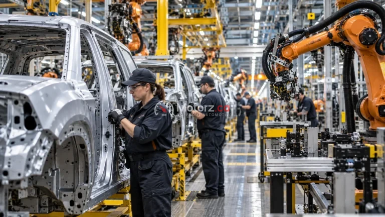 Canadian Automotive Data & Research 14 Automotive workers assembling unbranded vehicles in a conceptual Canadian production facility